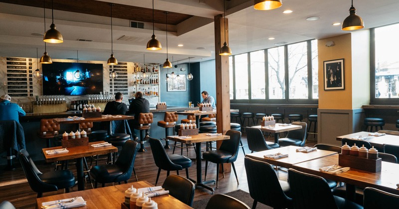 Interior, bar and dining area
