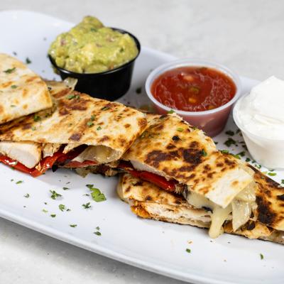 Chicken quesadillas.