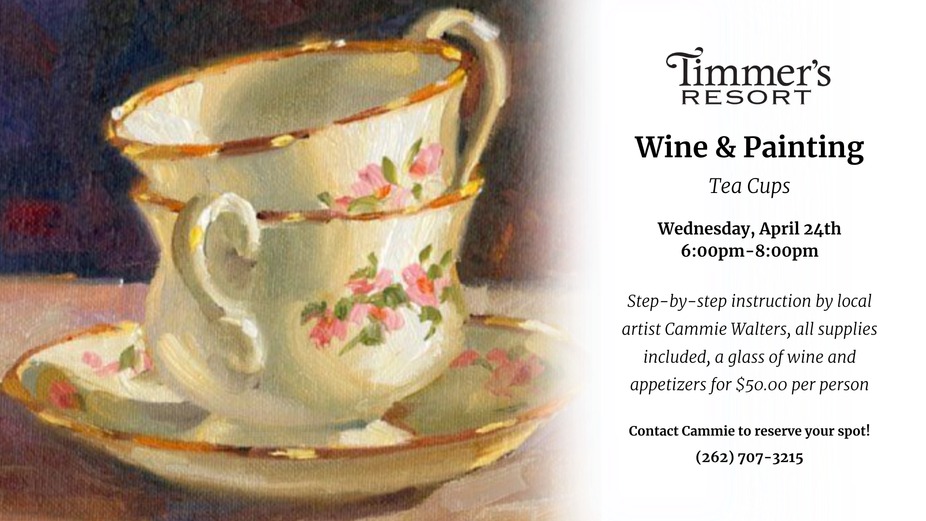 Wine & Painting - Tea Cups event photo