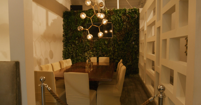 Interior, decorated table