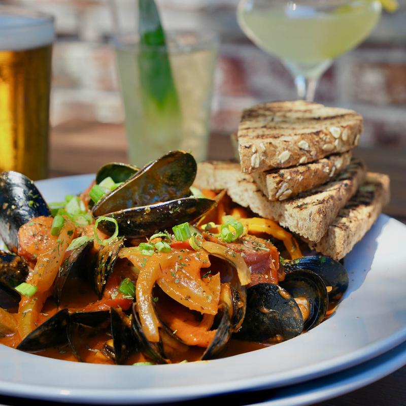 Steamed Mussels + Fries photo