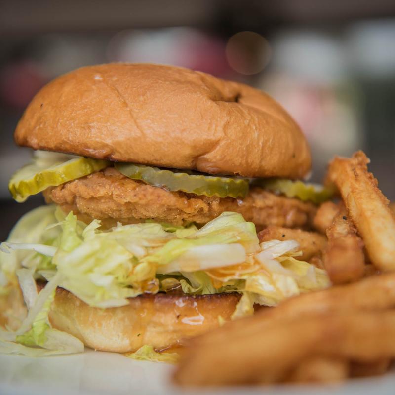 fried chicken sandwich photo