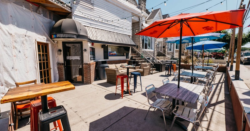 Exterior seating area