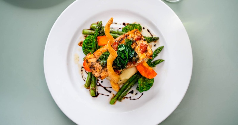 Atlantic salmon, top view