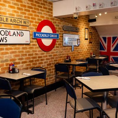 Interior, dining area