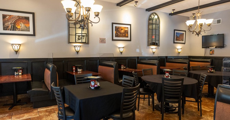 Interior, booth area