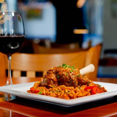 Lamb Shank. slowly braised with veggies