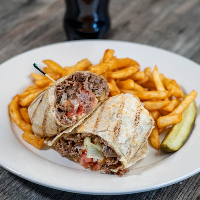 menu item 10 of 20, Philly Steak or Chicken Wrap