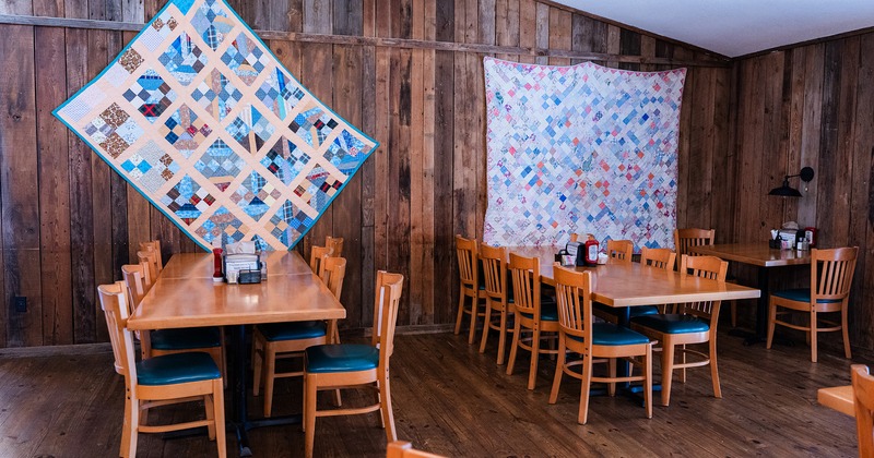 Interior space, dining area