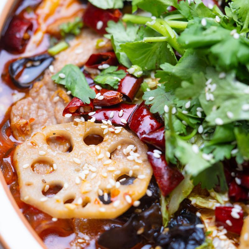 menu item 4 of 12, 18. Szechuan Flavored Hot Pot with Meat - Spicy