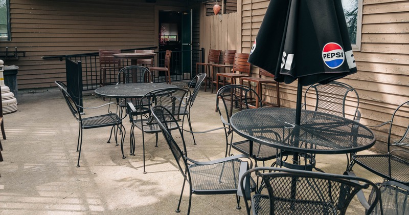 Exterior, seating place on patio