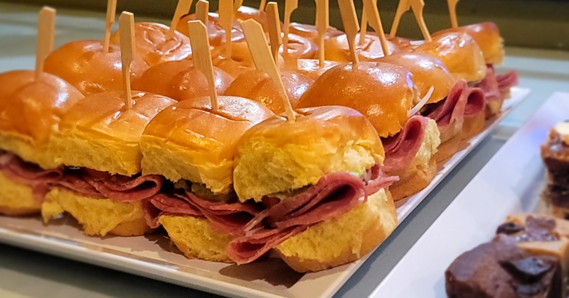 Mini ham sandwiches