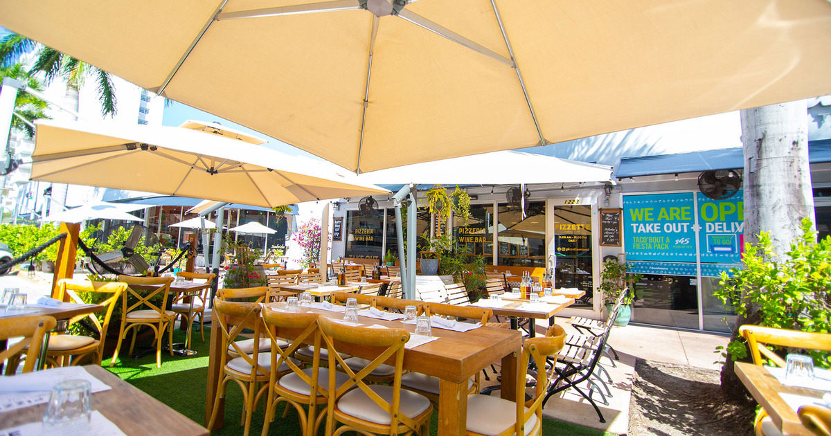 Exterior, patio tables