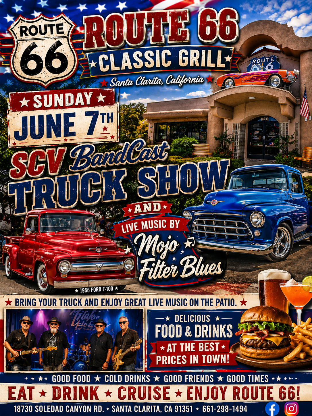 Sunday June 7th SCV BandCast Truck Show and Live Music