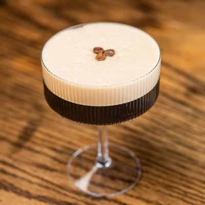 Espresso Martini, side view.
