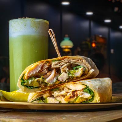 Grilled chicken wrap.