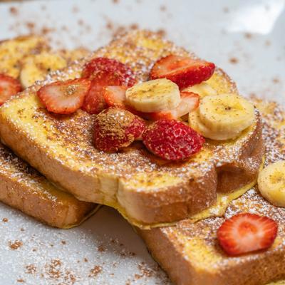 French toast fruit toppings.