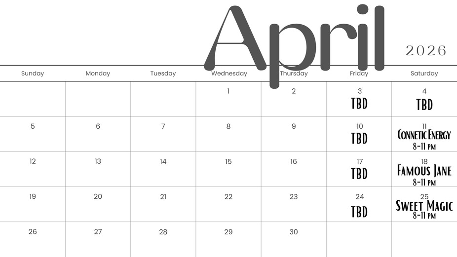 April '26 Live Music event photo