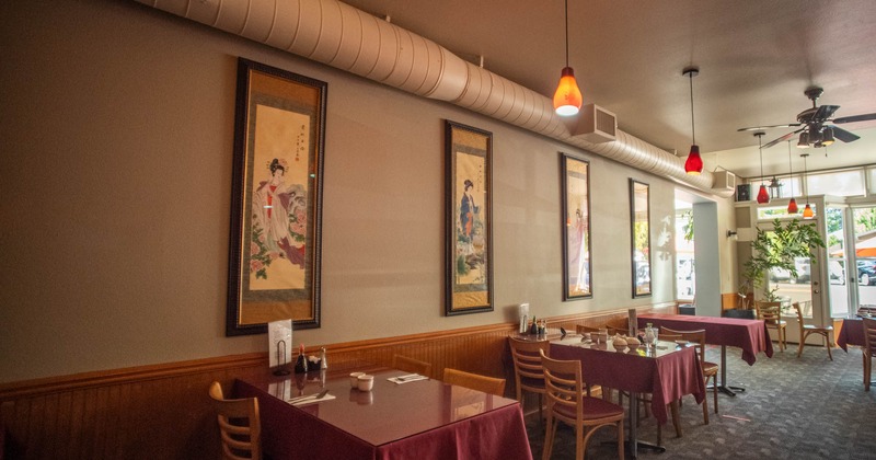 Interior seating area ready for guests