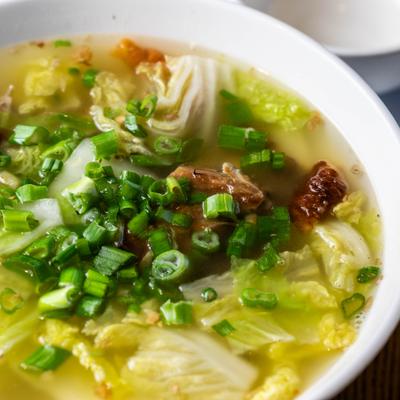 Half duck soup, close up.