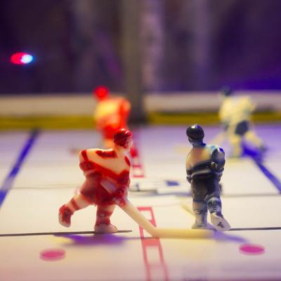 Table hockey.