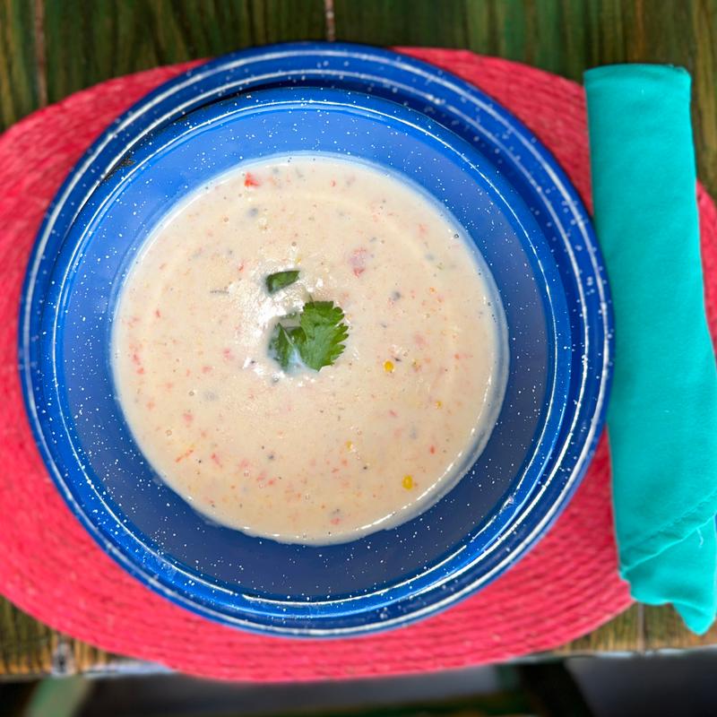 Bisque shrimp roasted corn photo