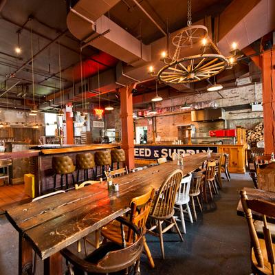 Restaurant interior.