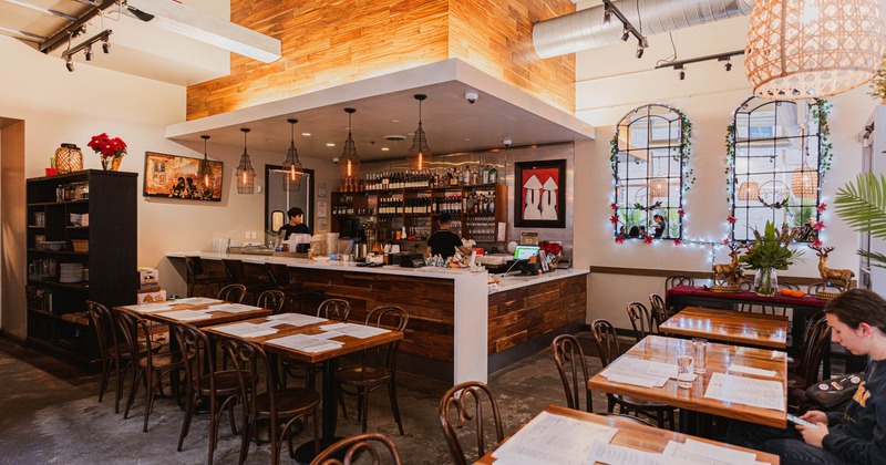 Dining and bar areas