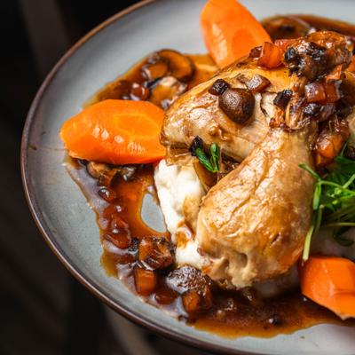 Hunter Chicken, close view.