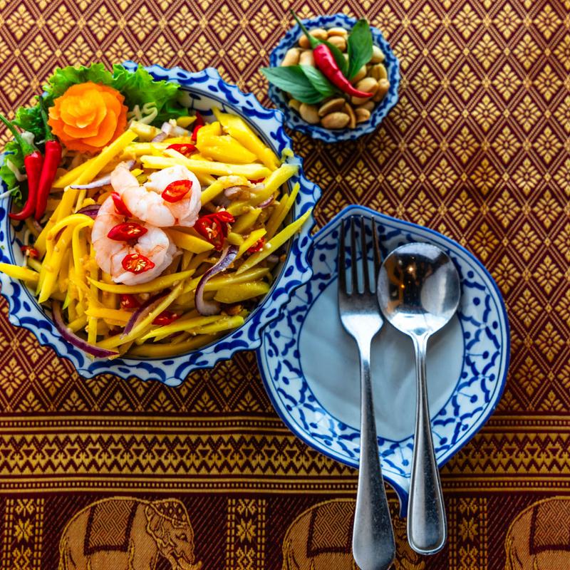 menu item 10 of 24, 12. Mango Salad (Yum Mamuang) (Spicy)