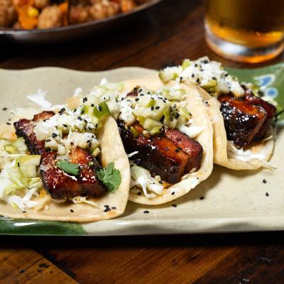 Pork belly tacos.