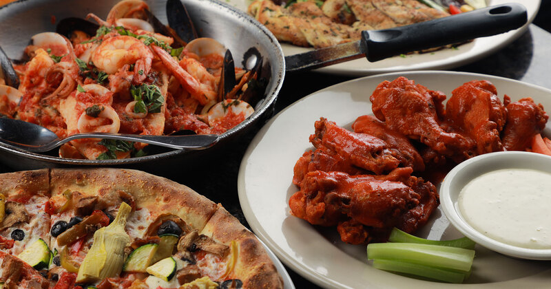 Various dishes on the table closeup