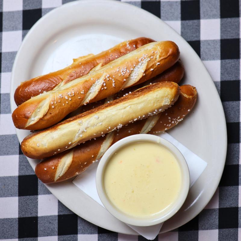 Pretzel Sticks with Cheese Sauce photo