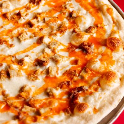 Buffalo chicken pizza.