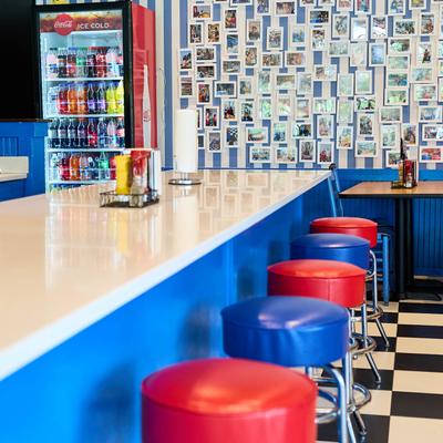 Restaurant interior.