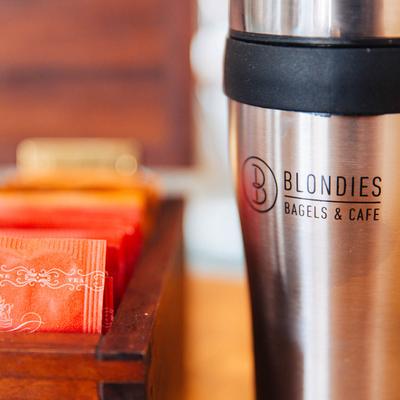 Tea bags and a warm drink container.