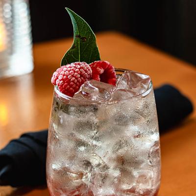 Raspberry Royal cocktail.