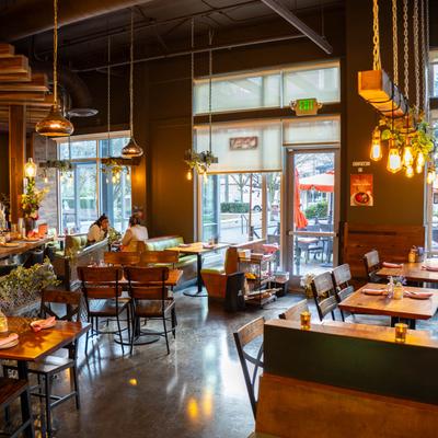 Interior, bar and seating.