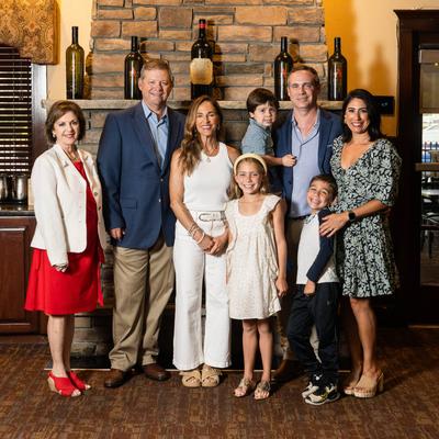 People posing for a photo.