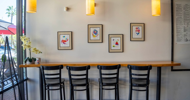 Counter table and bar stools