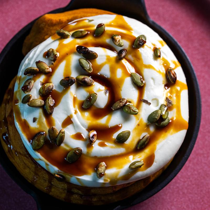 menu item 50 of 64, Calabaza Cinnamon Roll