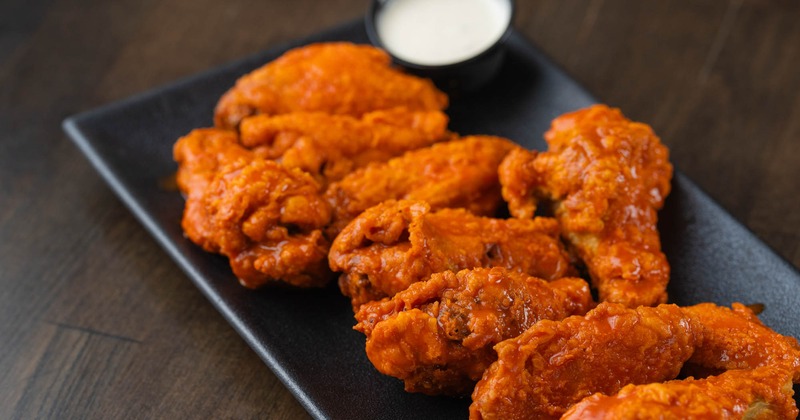 The served Traditional Buffalo Wings