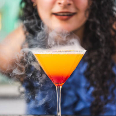 Smoking Mango Martini