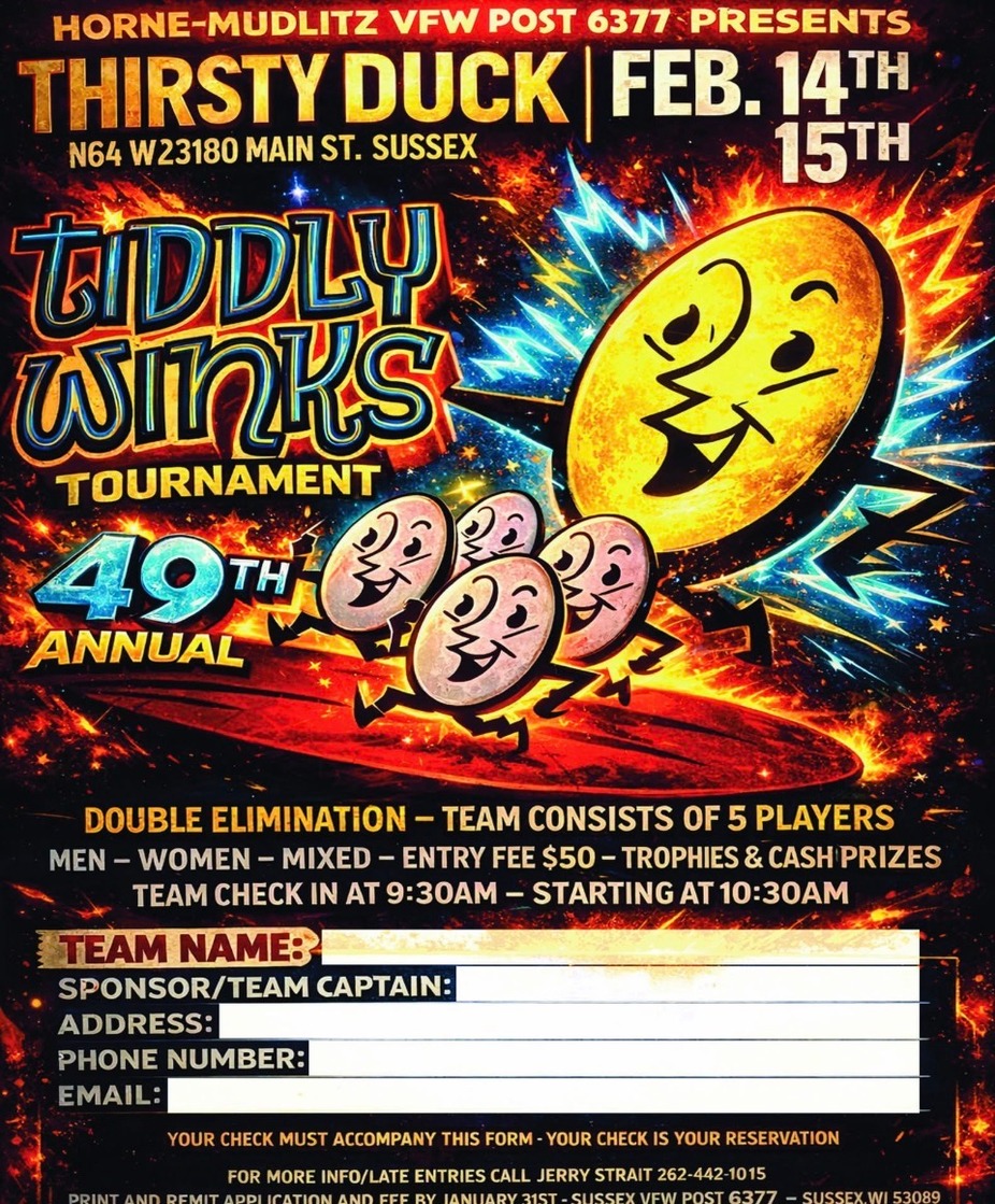 Tiddly Winks Tournament event photo