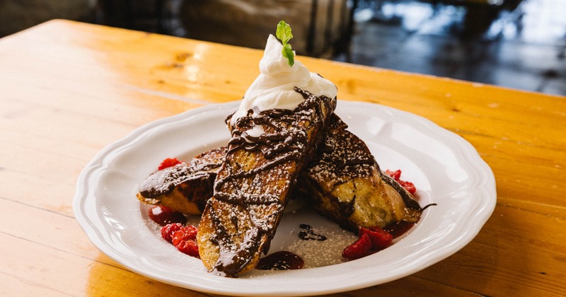 Raspberry Dark Chocolate French Toast