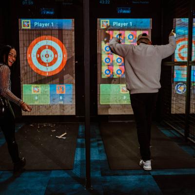 Couple throwing axes.