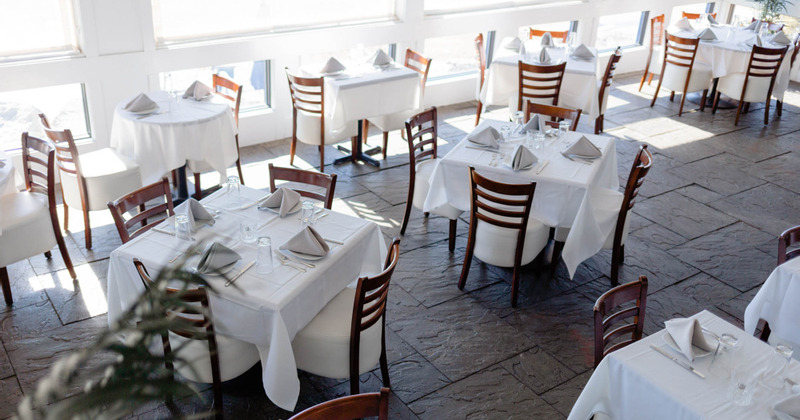 Tables ready for guests