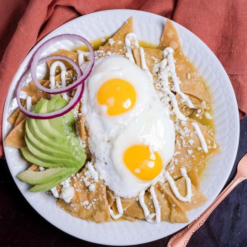menu item 8 of 9, Traditional Mexican Chilaquiles