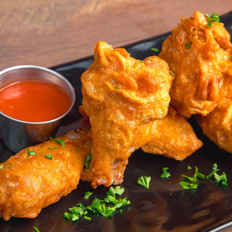 menu item 7 of 7, Buffalo Wings Plate - BBQ or Honey Chipotle