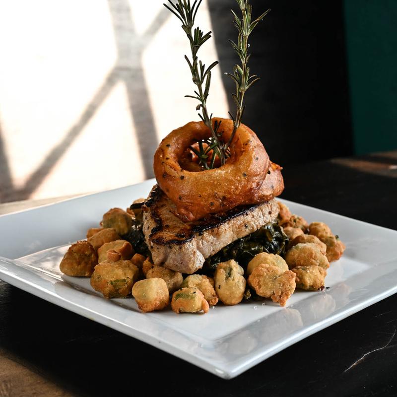 menu item 10 of 19, Rosemary Garlic Pork Ribeye (GF)*